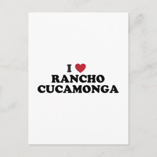 Carte Postale I Love Rancho Cucamonga California