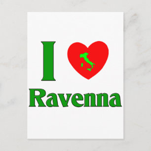 Carte Postale I Love Ravenna Italie