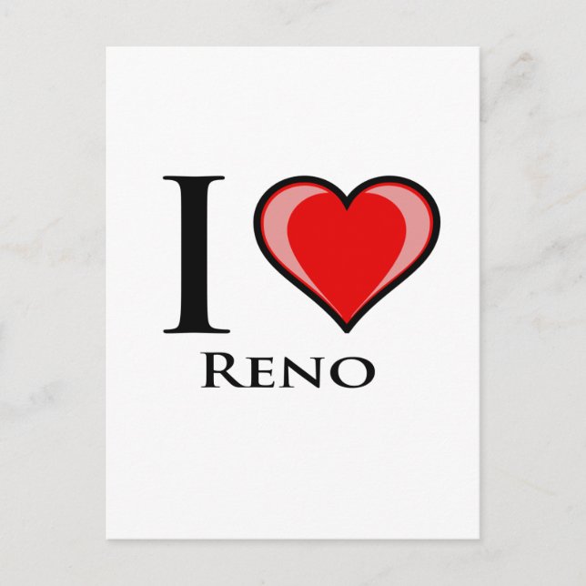 Carte Postale I Love Reno (Devant)