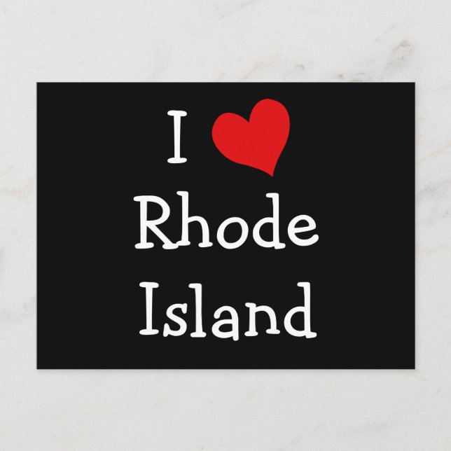 Carte Postale I Love Rhode Island (Devant)
