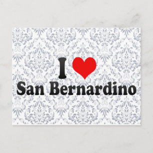 Carte Postale I Love San Bernardino, États-Unis