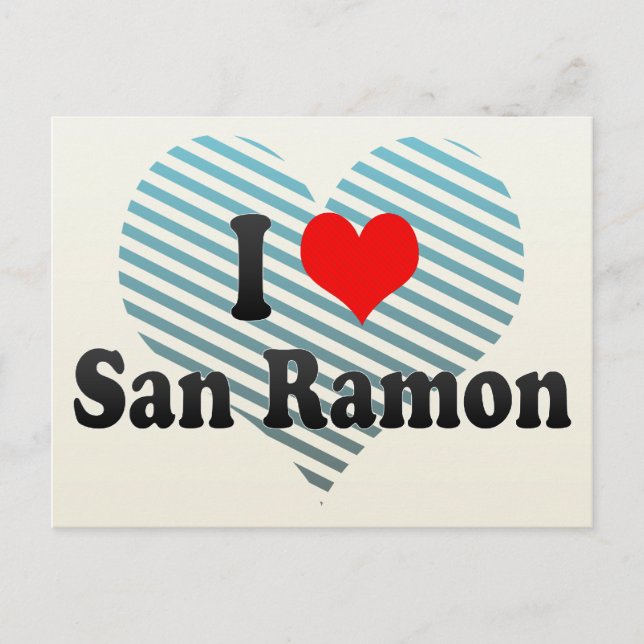 Carte Postale I Love San Ramon, États-Unis (Devant)