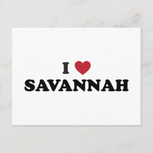 Carte Postale I Love Savannah Georgia