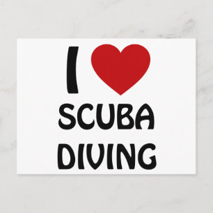 Carte Postale I Love Scuba Diving