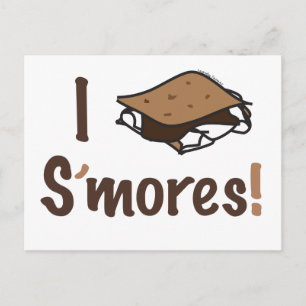 Carte Postale I Love S'mores