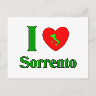 Carte Postale I Love Sorrento Italie