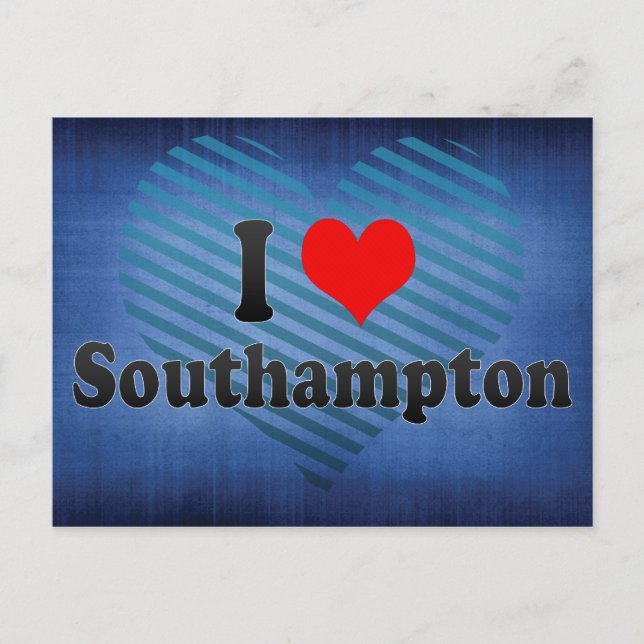 Carte Postale I Love Southampton, Royaume-Uni (Devant)