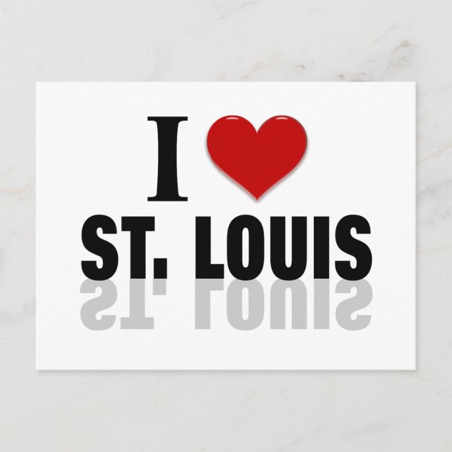 Carte Postale I Love St Louis (Devant)
