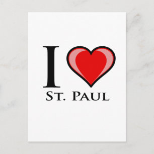 Carte Postale I Love St. Paul