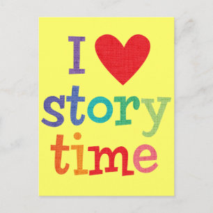 Carte Postale I Love Storytime T-Shirts & Cadeaux
