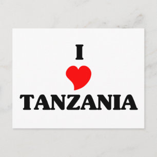 Carte Postale I Love Tanzania