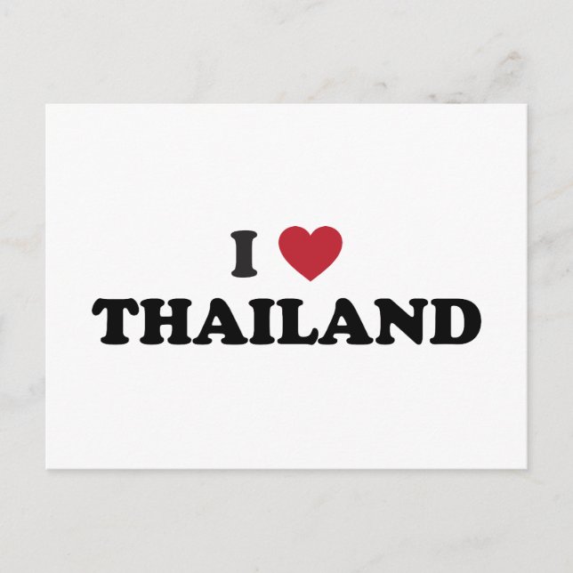 Carte Postale I Love Thailand (Devant)
