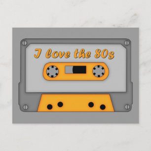 Carte Postale I Love The 80s (cassette)