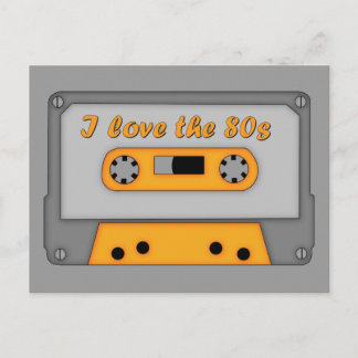 Carte Postale I Love The 80s (cassette)