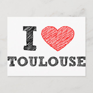 Carte Postale I Love Toulouse