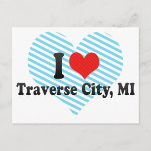 Carte Postale I Love Traverse City, MI