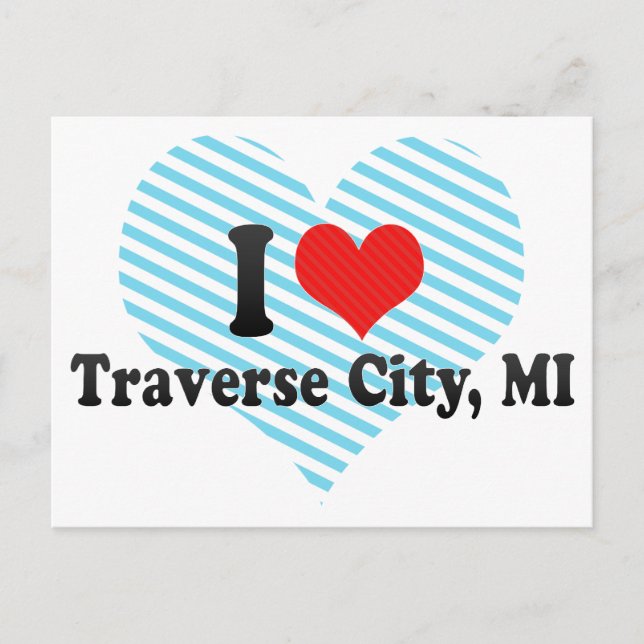 Carte Postale I Love Traverse City, MI (Devant)