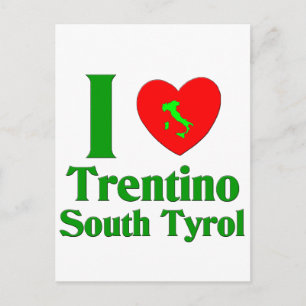 Carte Postale I Love Trentino Tyrol du Sud