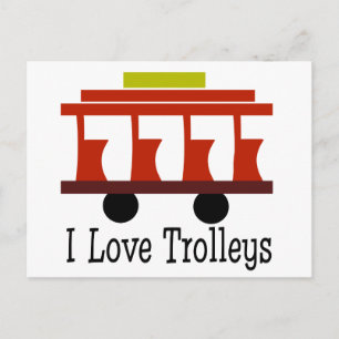 Carte Postale I Love Trolleys