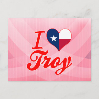 Carte Postale I Love Troy, Texas
