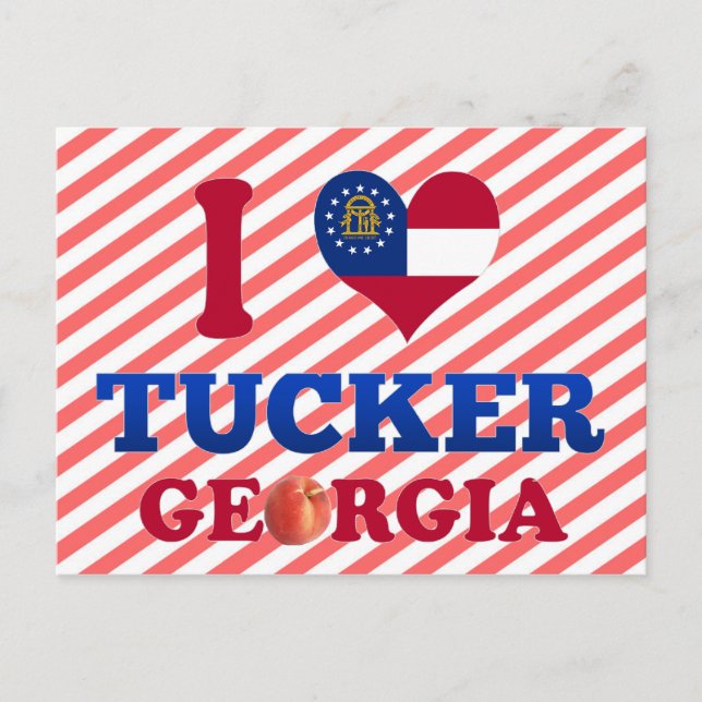 Carte Postale I Love Tucker, Géorgie (Devant)