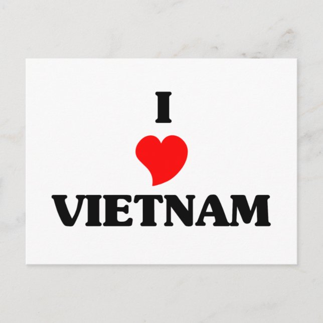 Carte Postale I Love Vietnam (Devant)
