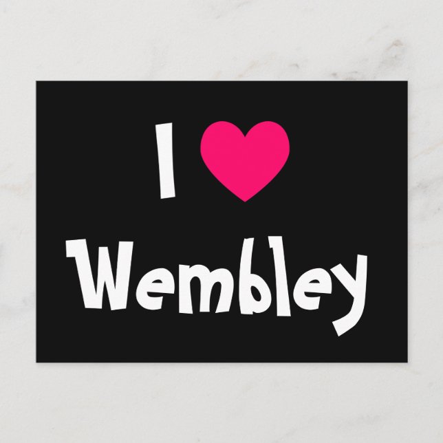 Carte Postale I Love Wembley (Devant)