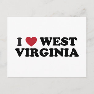Carte Postale I Love West Virginia