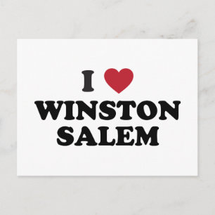Carte Postale I Love Winston Salem Caroline du Nord