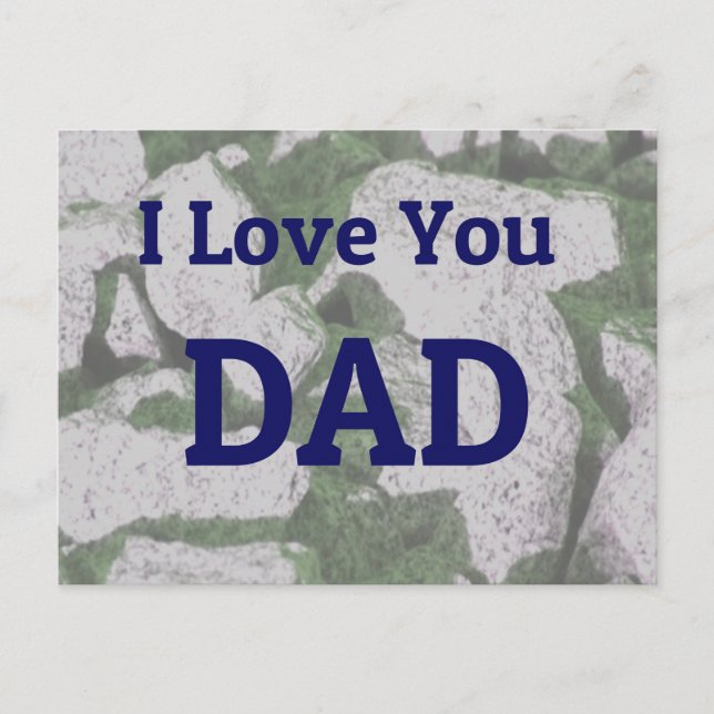 Carte postale I Love You Dad (Devant)