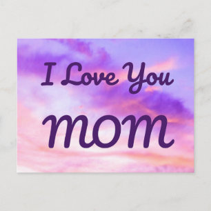 Carte postale I Love You MOM