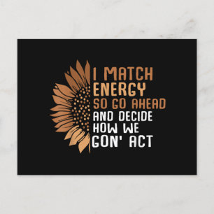 Carte Postale I Match Energie Empowerment Afro W Afrique-Amériqu
