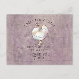 Carte Postale "I May Look Calm"