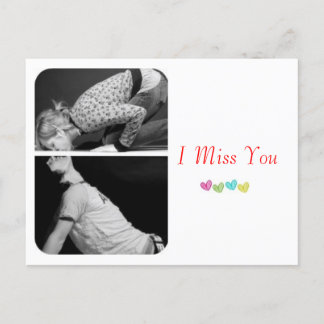 Carte postale "I Miss You"