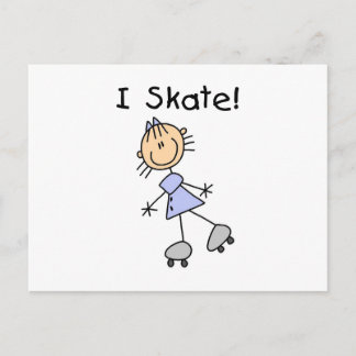 Carte Postale I Patinage - Patinage à rouleaux pour filles