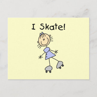 Carte Postale I Patinage - Patinage à rouleaux pour filles