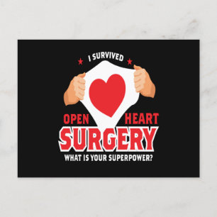 Carte Postale I Survié Open Heart Chirurgie Coeur Op