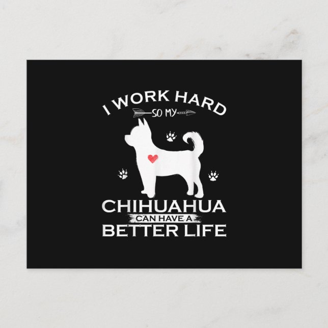 Carte Postale I Work Hard So (Devant)