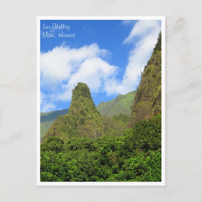 Carte Postale Iao Valley, Maui Hawaii (Devant)