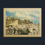 Carte Postale Ibiza Postcard Spain Vintage Travel<br><div class="desc">Ibiza Spain design in Vintage Travel style featuring a pretty view of this lovely Spanish town.</div>