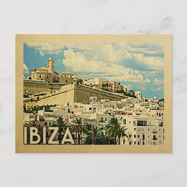 Carte Postale Ibiza Postcard Spain Vintage Travel (Devant)