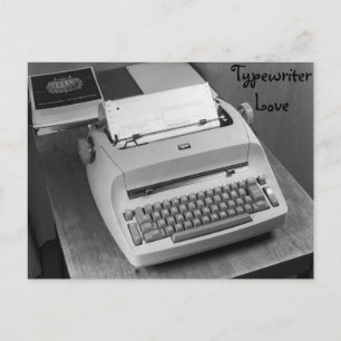 Carte postale IBM Typewriter Love