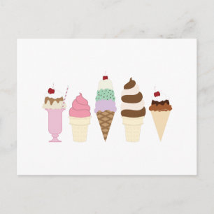 Carte Postale Ice Cream