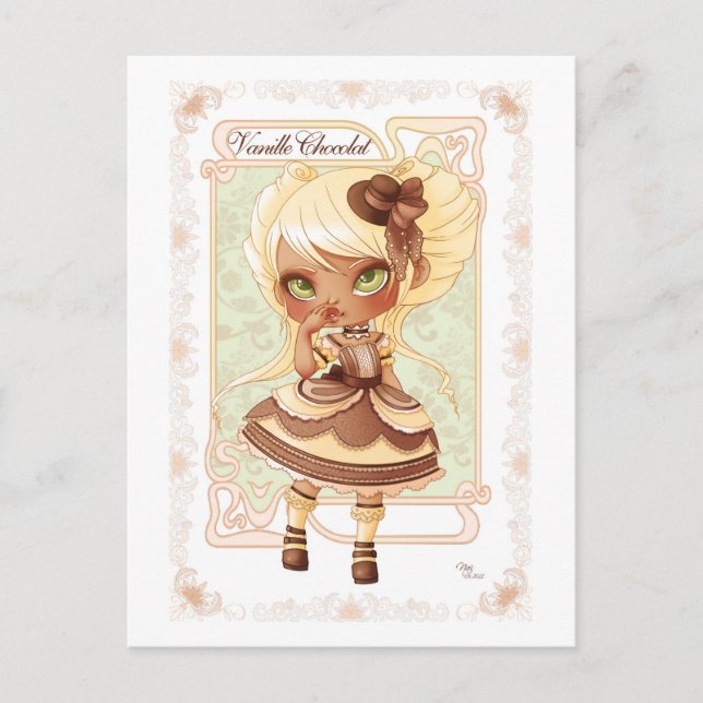 Carte Postale Ice Cream Lolita Vanilla Chocolate (Devant)