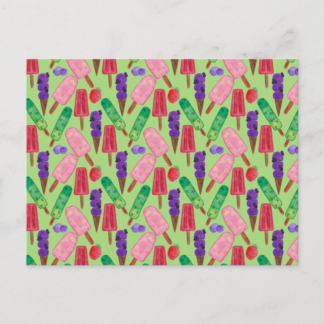 Carte Postale Ice cream | Lollies | lollipop (Devant)