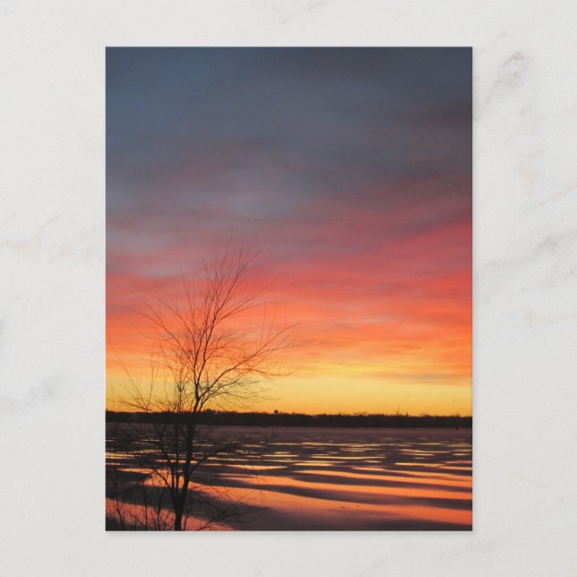 Carte postale Ice Lake Sunset (Devant)