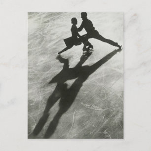 Carte Postale Ice skating Couple