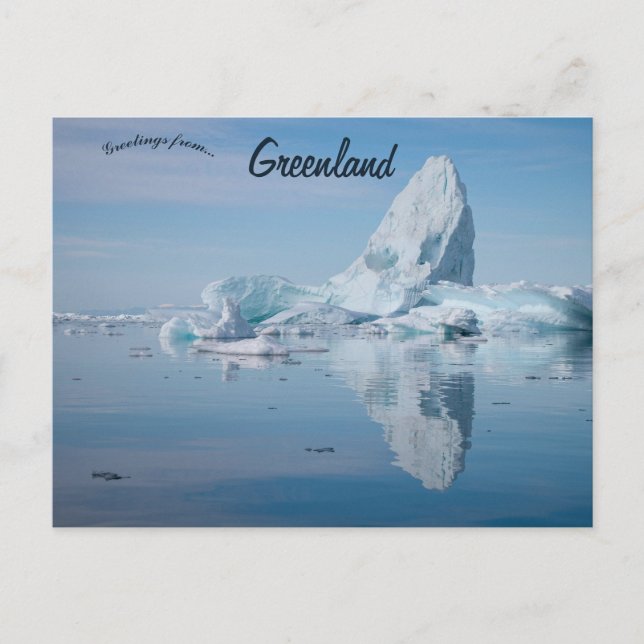 Carte Postale Iceberg à Ilulissat Groenland (Devant)