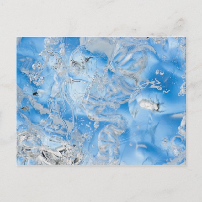 Carte Postale Iceberg bleu cool (Devant)