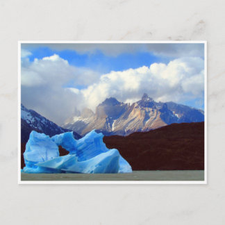 Carte Postale iceberg bleu patagonie